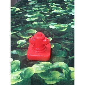 Vintage Fisher Price Little People BRIGHT RED FIRE HYDRANT Main Street #2500